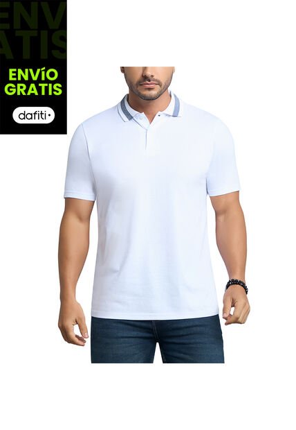 Camiseta Polo Pedro Blanco Para Hombre Croydon