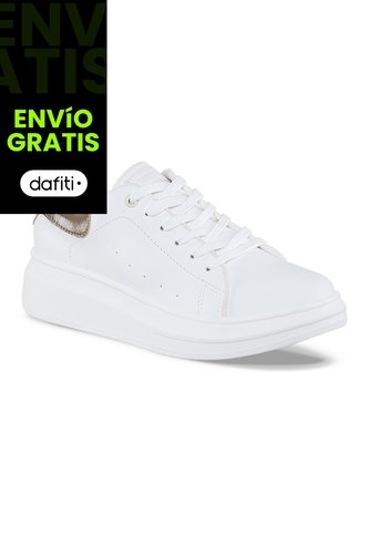 Tenis Urbanos Euforia Blanco-Café Croydon Para Mujer Croydon