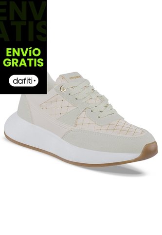 Tenis Urbanos Xanthee Beige Croydon Para Mujer Croydon