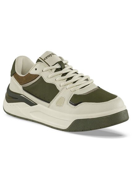 Tenis Urbanos Bavar Beige-Verde Croydon Para Hombre