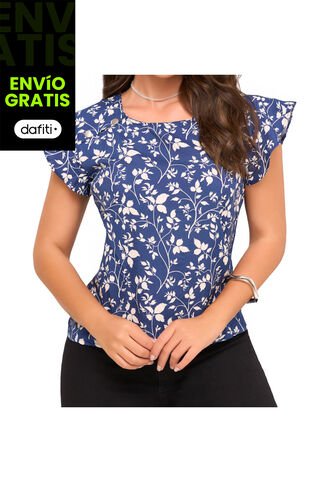 Blusa Regina Azul Croydon Para Mujer Croydon