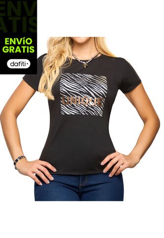 Camiseta Claudia Negro Para Mujer Croydon Croydon