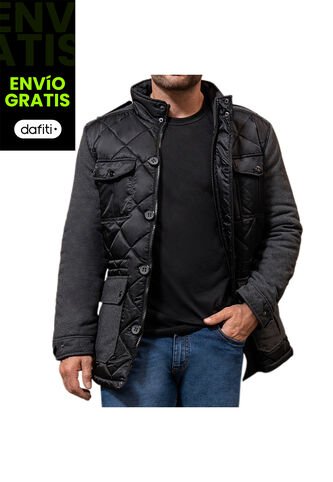 Chaqueta Gabe Negro-Gris Para Hombre Croydon Croydon
