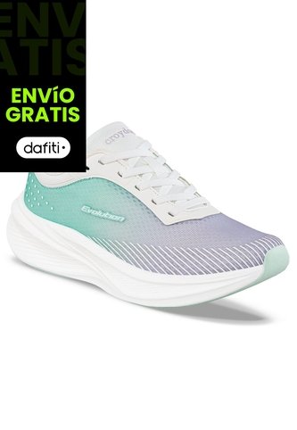 Tenis Running Vanel Mora-Azul Croydon Para Mujer Croydon