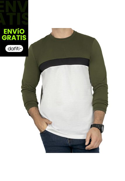 Camibuzo Martin Verde Militar Para Hombre Croydon