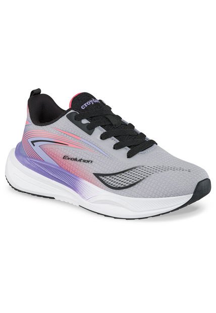 Tenis Running Xirte Gris Para Mujer Croydon