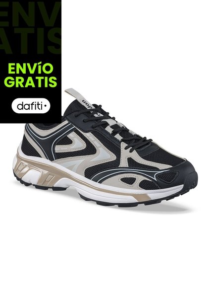 Tenis Urbanos Jeqoy Negro Croydon Para Hombre