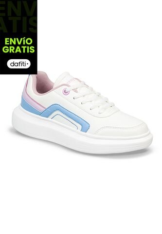 Zapatos Katrena 1 Blanco-Lila Para Mujer Croydon Croydon