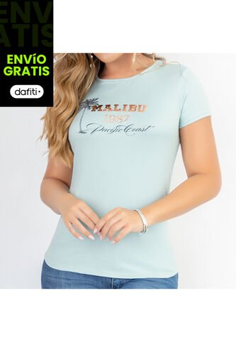 Camiseta Selene Verde Claro Para Mujer Croydon Croydon