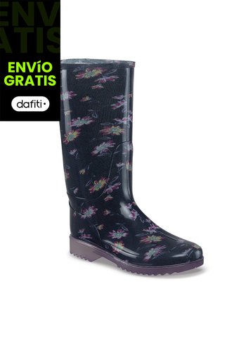 Botas Lluvia Janah Negro Croydon Para Mujer Croydon
