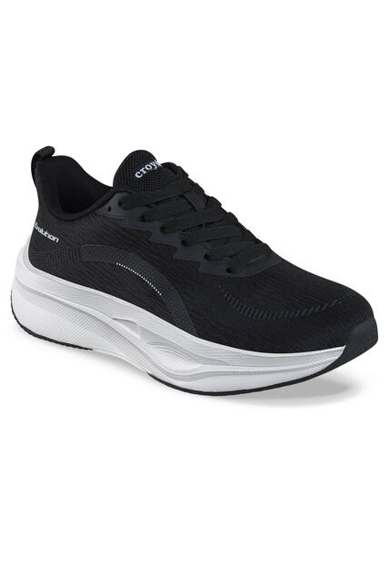 Tenis Running Facod Negro-Blanco Croydon Para Mujer
