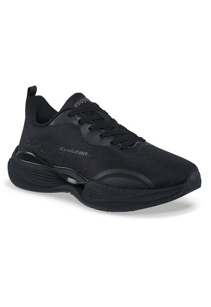 Tenis Running Zacol Negro-Negro Croydon Para Hombre