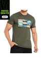 Camiseta Gerrard Verde Militar Para Hombre Croydon de Croydon
