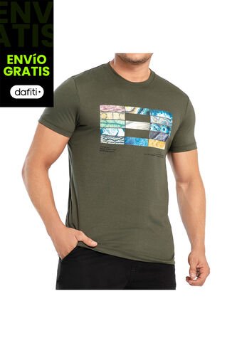 Camiseta Gerrard Verde Militar Para Hombre Croydon Croydon