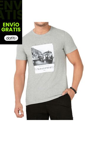 Camiseta Gustav Gris Para Hombre Croydon Croydon