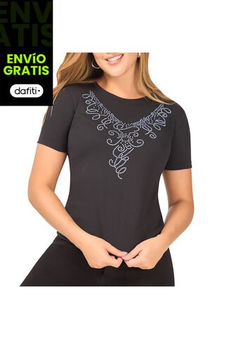 Blusa Asia Negro Para Mujer Croydon Croydon