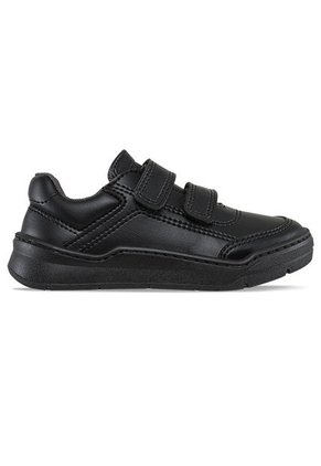 Tenis Colegio Roblo Velcro Negro Para Niño Y Niña Croydon