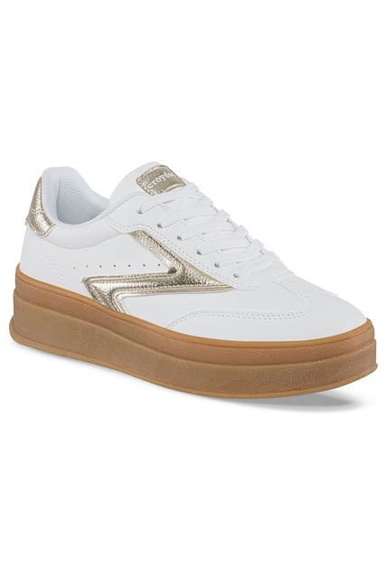 Tenis Urbanos Drix Blanco-Oro Para Mujer Croydon