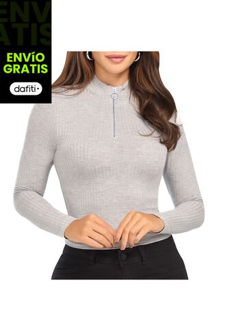 Buzo Erika Gris Para Mujer Croydon Croydon