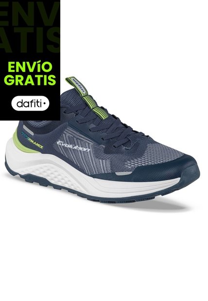 Tenis Trail Running Krib Azul Osc Croydon Para Hombre