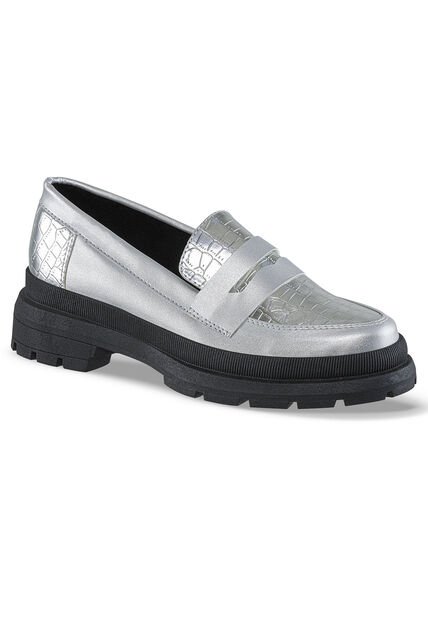 Mocasines Lyrica Plata Croydon Para Mujer