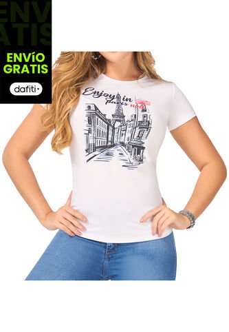 Camiseta Siena Blanco Para Mujer Croydon Croydon
