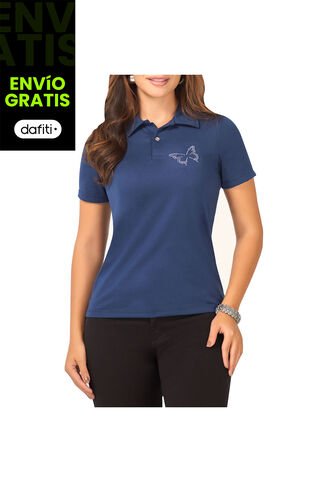 Blusa Polo Laura Azul Rey Para Mujer Croydon Croydon