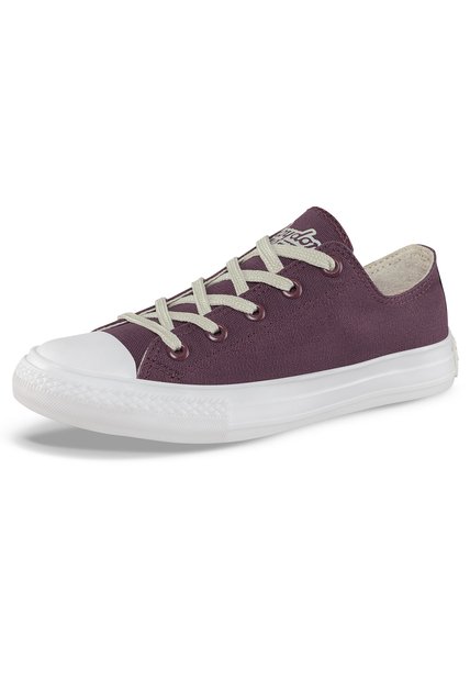 Tenis Casuales Discovery Bajo Retro Ct Vino-Beige Croydon Para Mujer