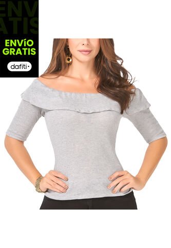 Blusa Adara Gris Para Mujer Croydon Croydon