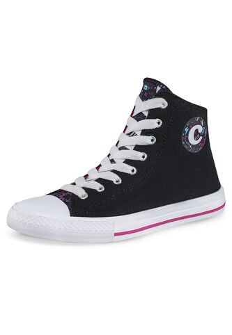 Botines Bubbie Alto Negro Croydon Para Niña Croydon