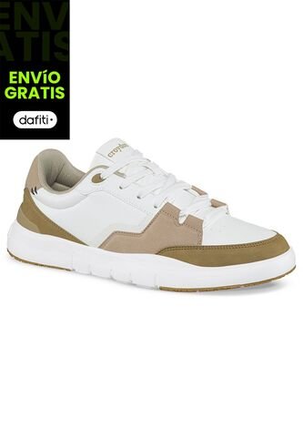 Tenis Agrar Blanco-Café Para Hombre Croydon Croydon