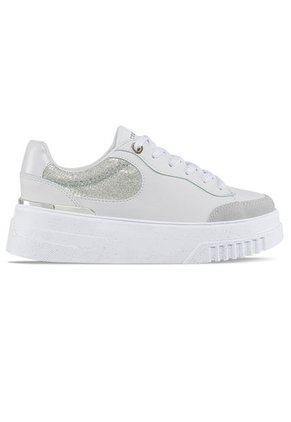 Tenis Urbanos Hailey Blanco-Plata Para Mujer Croydon