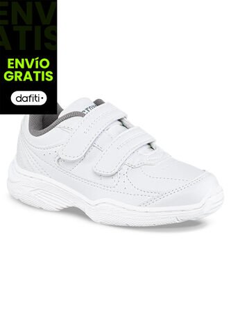 Tenis Colegial 11 New Blanco Para Niño Y Niña Croydon Croydon