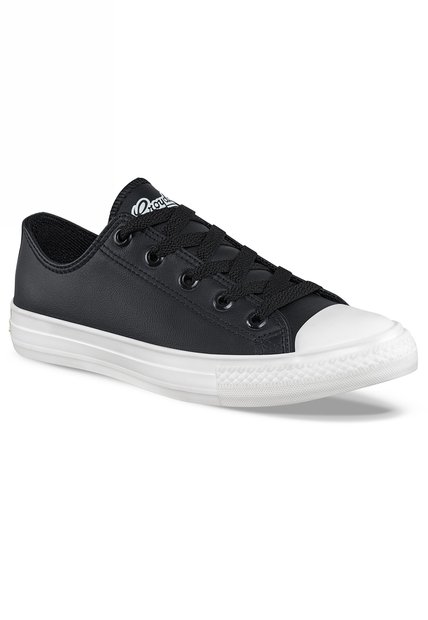 Tenis Casuales Discovery Bajo Retro 2 Ct Negro Croydon Para Mujer