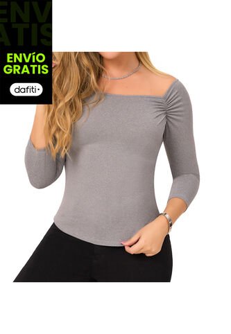 Blusa Catie Gris Para Mujer Croydon Croydon