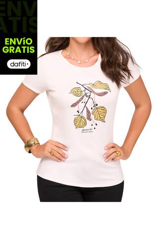 Camiseta Lavanda Marfil Croydon Para Mujer Croydon