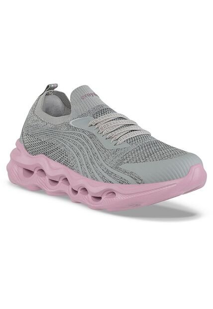 Tenis Para Caminar Nami Gris Croydon Para Mujer