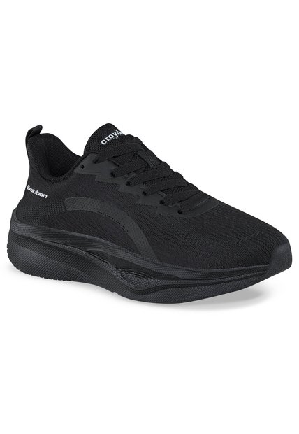 Tenis Running Facod Negro-Negro Croydon Para Mujer