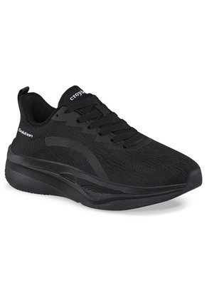 Tenis Running Facod Negro-Negro Croydon Para Mujer
