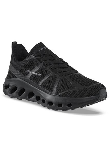 Tenis Running Garyk Negro-Negro Croydon Para Hombre
