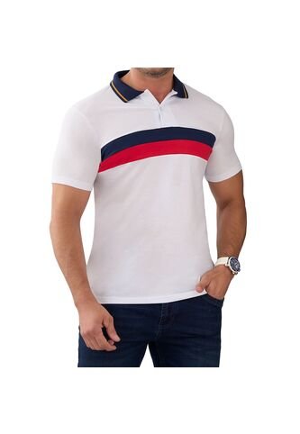 Camiseta Polo Alejandro Blanco Croydon Para Hombre Croydon