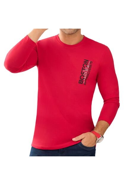 Camibuzo Boston Rojo Croydon Para Hombre
