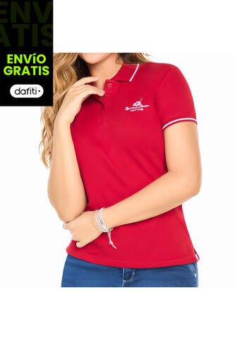 Camiseta Polo Vivian Rojo Para Mujer Croydon Croydon