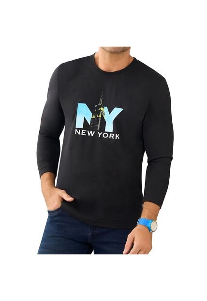 Camibuzo Newyork Negro Croydon Para Hombre