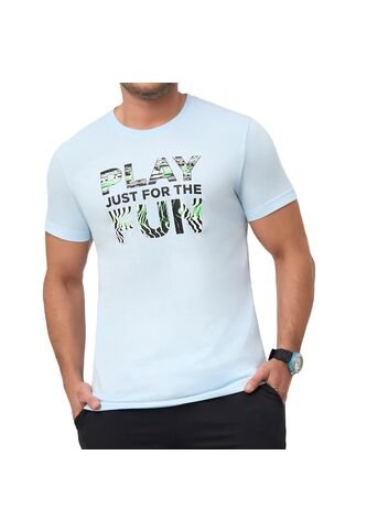 Camiseta Play Azul Celeste Croydon Para Hombre Croydon