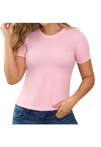 Camiseta Eris Rosa Croydon Para Mujer Croydon