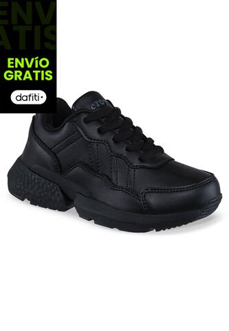 Tenis Escolares Xcoleg C Negro Para Niña Y Niño Croydon Croydon