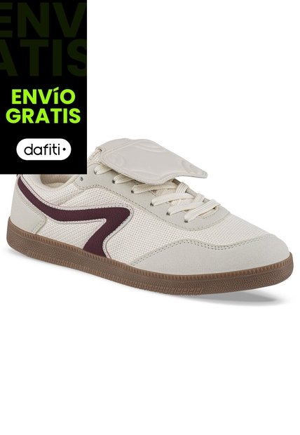 Tenis Urbanos Pedom Beige Croydon Para Mujer