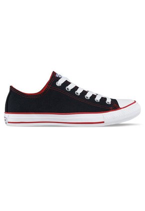 Tenis Discovery Bajo Negro-Rojo Para Hombre Y Mujer Croydon