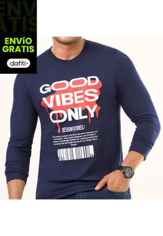 Camibuzo Adan Azul Osc Para Hombre Croydon Croydon